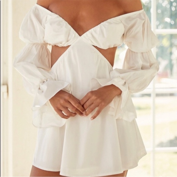 ALAMOUR THE LABEL WHITE KATERINA DRESS - Picture 2 of 4